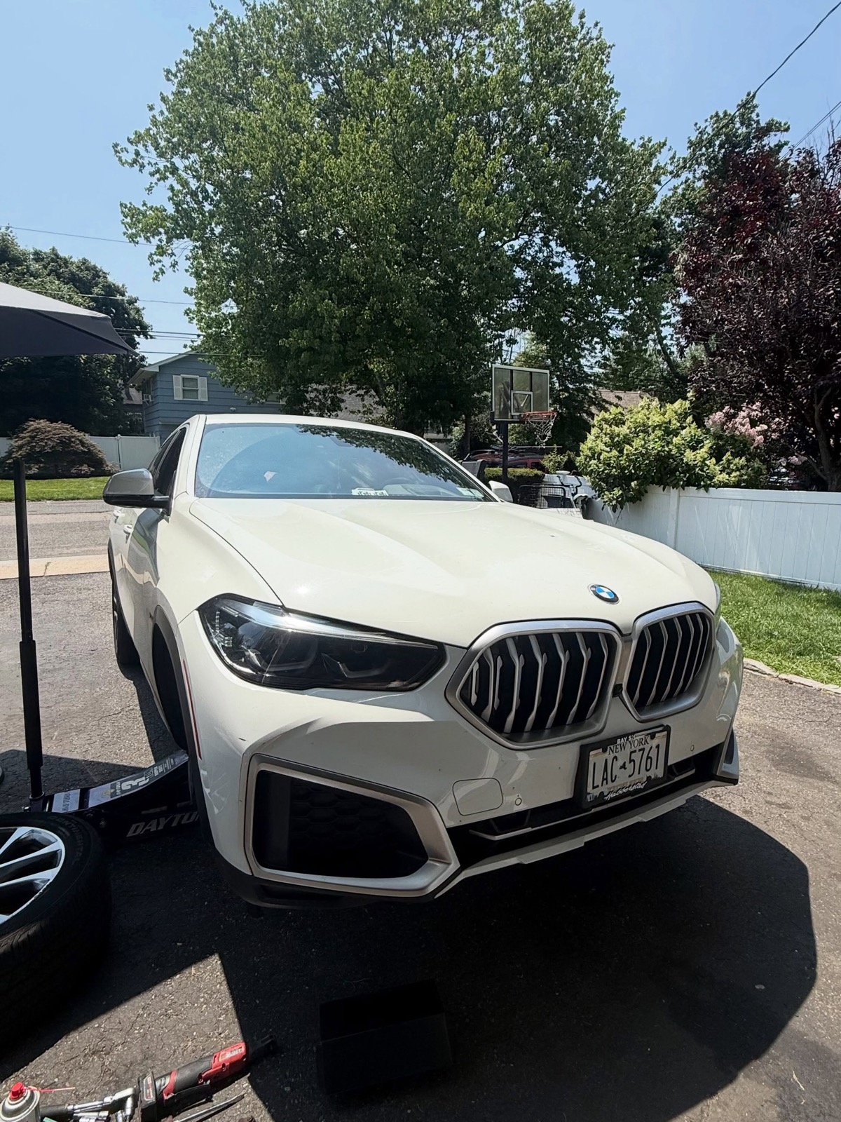 Freshly detailed white BMW after a full Toro Performance detail