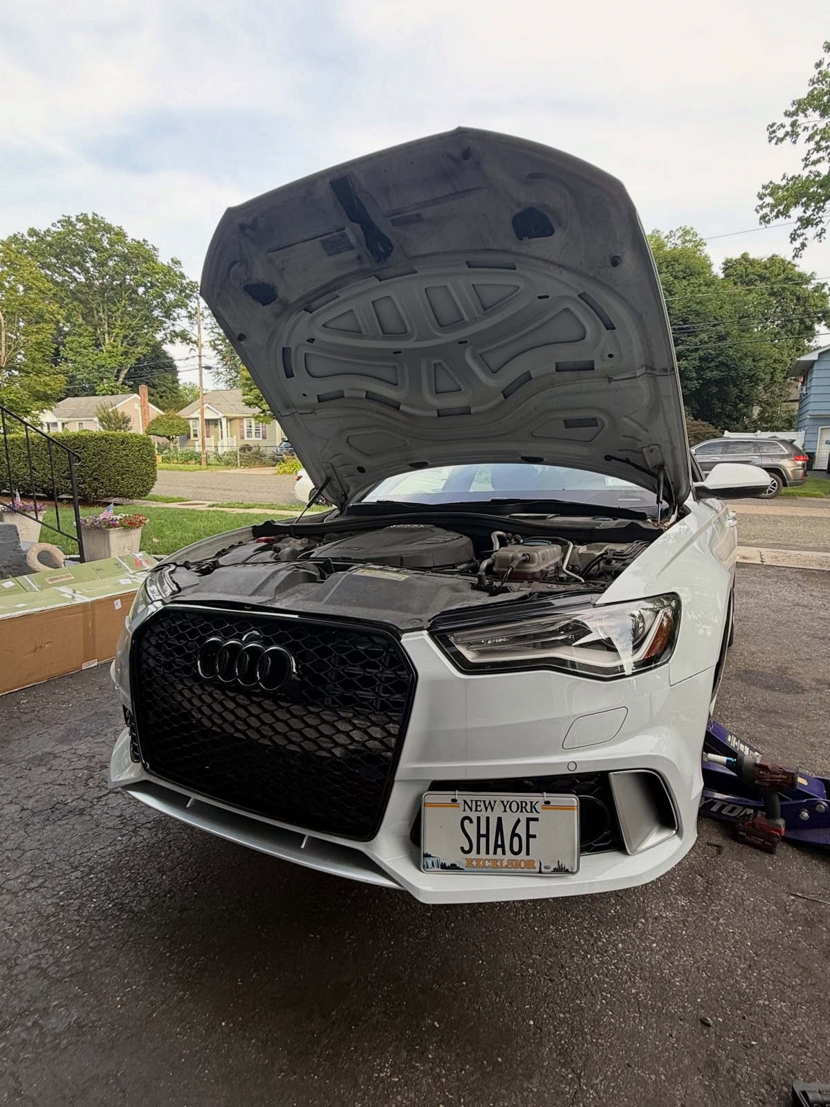 Audi RS6 in the shop
