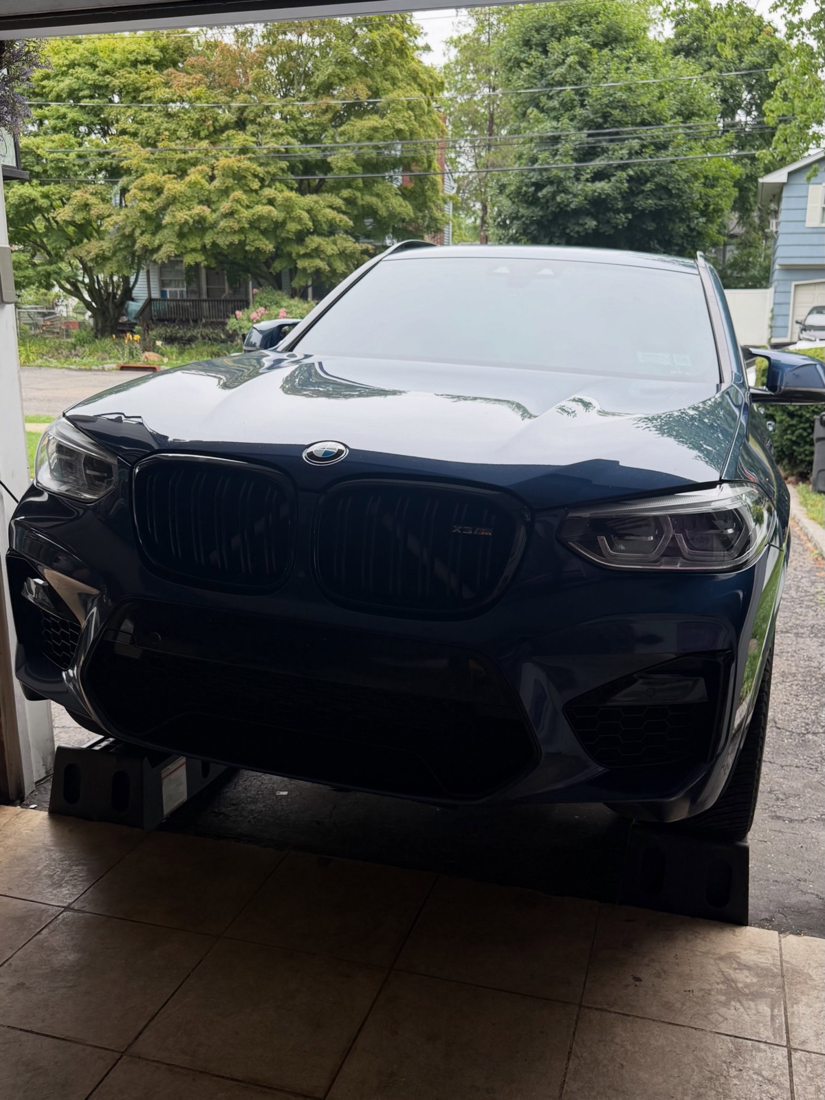 Blacked-out BMW X M SUV